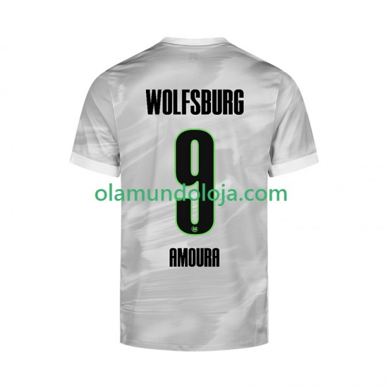 Camisola VfL Wolfsburg Mohamed Amoura 9 Homem Equipamento Segundo 2025-2026 Manga Curta